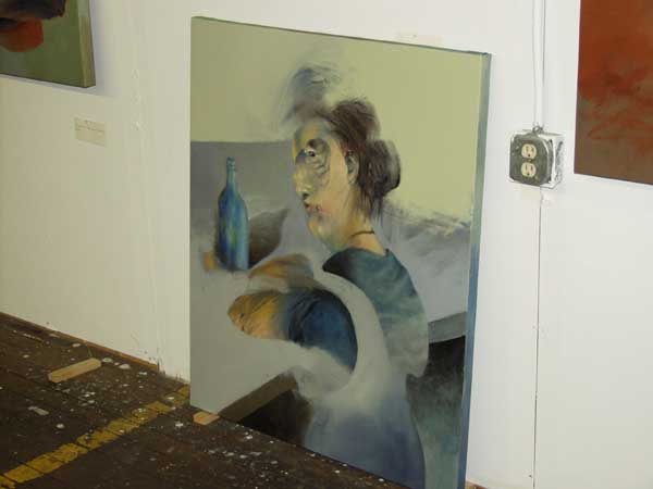 Lady doing dishes